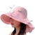 8062 Women Summer Neck Protection Sunscreen Hat Large Brim Fisherman Hat