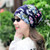 Autumn and Winter Ladies Cotton Flower Print Hat Windproof Warm Beanie