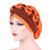 Two-color Braided Milk Silk Turban Cap