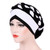 Two-color Braided Milk Silk Turban Cap