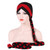 Two-color Braided Milk Silk Turban Cap