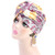 TJM-342 Cotton Whirlpool Flower Shape Turban Hat