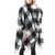 Fashion Classic Split Plaid Shawl Fringed Thickening Imitation Cashmere Cloak