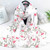 Autumn and Winter National Style Wild Peach Blossom Embroidery Pattern Long Lace Scarf Silk Scarf