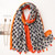 180 X 85cm  Women Cotton And Linen Scarf Retro Splicing Bohemian Printed Silk Shawl