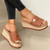 Summer Casual Sandals Women Shoes Hemp Rope Woven Thick Bottom Slope Heel Slippers