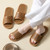 Linen Slippers Summer Couple Home Indoor Floor Rattan Grass Non-Slip Slippers