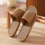 Linen Slippers Summer Couple Home Indoor Floor Rattan Grass Non-Slip Slippers