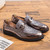 Men Fashion Thick Bottom Pointed Formal Business Leather Shoes