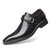 Pointed British Style Men Leather Shoes Buckle Low Heel Shoes