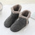 Fall And Winter High-Top Men Cotton Slippers And Velvet Platform Indoor Warm Shoes