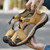 Summer Large Size Men Beach Shoes Leather Breathable Wading Casual Sandals