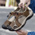 Summer Large Size Men Beach Shoes Leather Breathable Wading Casual Sandals
