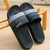 Men and Women Slippers Summer Non-slip Couples Go Out Home One Word Slippers