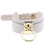 European and American Harajuku PU Leather Gold Single Ring Collar Wide Street-Snap Nightclub O-shaped Choker Necklace