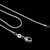 1MM Personality Fashion Silver Plated Snake Bone Chain(Silver length:36 inch)
