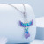 BSC880 S925 Sterling Silver Colorful Gradient Phoenix Pendant Accessories DIY Bracelet Beads