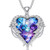 Women Fashion Angel Wings Crystals Heart Necklaces