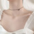 925 Sterling Silver Bowknot Necklace Women All-Match Simple Jewelry