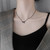 925 Sterling Silver Bowknot Necklace Women All-Match Simple Jewelry