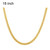 2 PCS 5mm Full Sideways Gold Plated Necklace Fashion Jewelry, Specification: