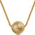 Three-Dimensional Sports Ball Pendant Necklace,Style: Women Rugby 18K Gold
