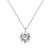 S925 Sterling Silver Sparkling O Chain Necklace Moissanite Pendant