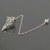 C57310 Metal Pendulum Spiral Cone Necklace Divination Spiral Cone Pendant