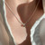Ladies Light Luxury Bowknot Necklace Clavicle Chain