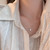 Ladies Light Luxury Bowknot Necklace Clavicle Chain