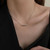 Ladies Light Luxury Bowknot Necklace Clavicle Chain