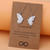 Sisters Mother and Daughter Alloy Drip Oil Butterfly Necklace Clavicle Chain