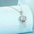 S925 Sterling Silver Platinum-plated Love Tree Of Life Dream Catcher Necklace