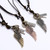 Personalized Angel Wings Pendant Adjustable Simple Long Necklace