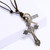Vintage Long Cross Necklace Drawstring Adjustable Personalized Sweater Chain