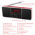 Dual Speaker Radio MP3 Player Support TF Card/U Disk with LED Display