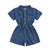 Casual Short-sleeved One-piece Children Denim Shorts Cotton