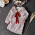 Children Xiaoxiang Style Two-piece Jacket And Skirt