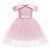 Girls One-shoulder Sequined Tutu Dress