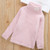 Letter Pattern Imitation Mink Velvet Children Turtleneck Knitted Sweater