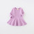 Girls Ruffled Long Sleeve Dress