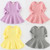 Girls Ruffled Long Sleeve Dress