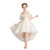 Round Neck Strapless Front Short Back Long Lace Princess Dress Pettiskirt Performance Formal Dress for Girls