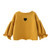 Autumn and Winter Warm Cute Puff Sleeve Top Heart-shaped Embroidered Sweatshirt Girls Tops