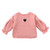 Autumn and Winter Warm Cute Puff Sleeve Top Heart-shaped Embroidered Sweatshirt Girls Tops