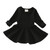 Spring and Autumn Female Babies Cotton Sanded Lotus Leaf Large Swing Skirt Dress