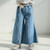Retro Autumn Clothes Flare Pants Jeans Wide Leg Pants for Girls