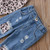 Girls Leopard Print Tube top + Denim Trousers + Hair Band Set