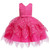 Girls Irregular Embroidered Beaded Bow-knot Tutu Sleeveless Dress Show Dress