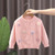 Baby Girls Flower Sweater Cardigan Winter Solid Color Knitted Sweater